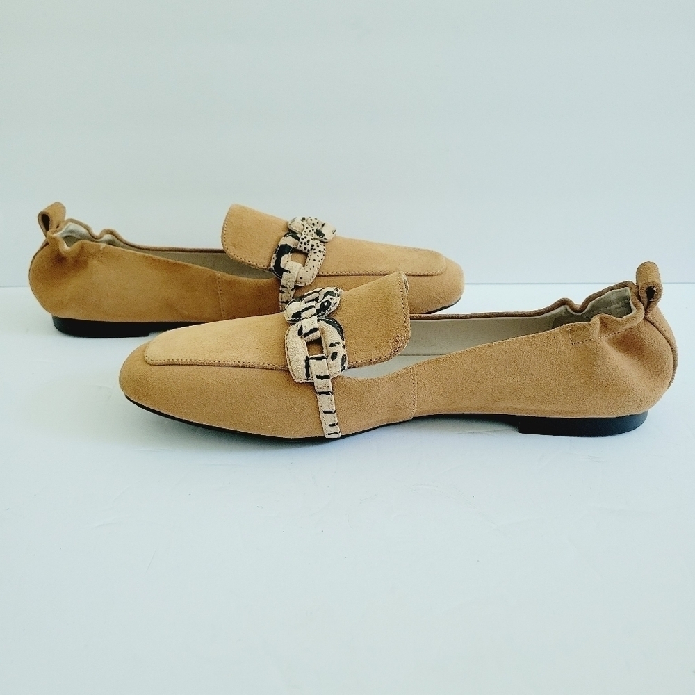 NEW Sanctuary Brown Slip On Suede Loafers Acorn Size 9.5 US